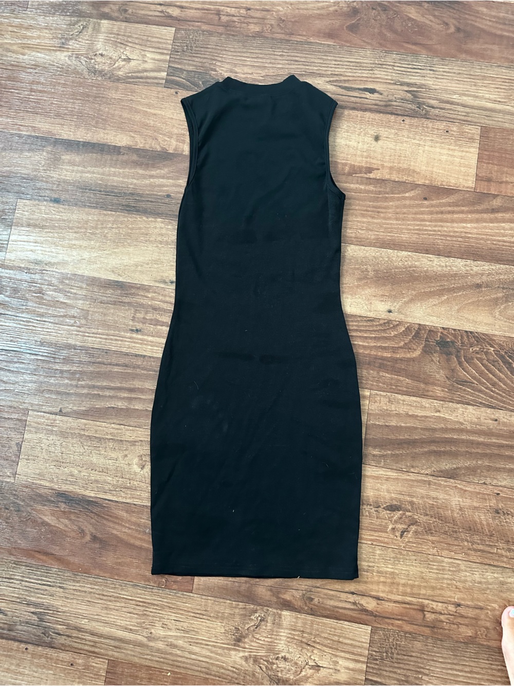 SHEIN Black Sleeveless Mock Neck Midi Dress - Picture 3 of 3